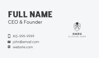 Barbershop Salon Emblem  Business Card Image Preview