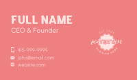 Round Script Business Business Card Preview