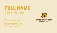 Sleeping Orange Cat Business Card Image Preview