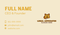 Sleeping Orange Cat Business Card Image Preview