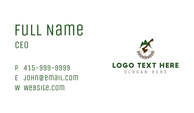 Wood Axe Forest Business Card Image Preview