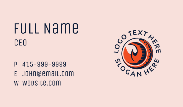 Tentacle Claw Seafood Business Card Design Image Preview