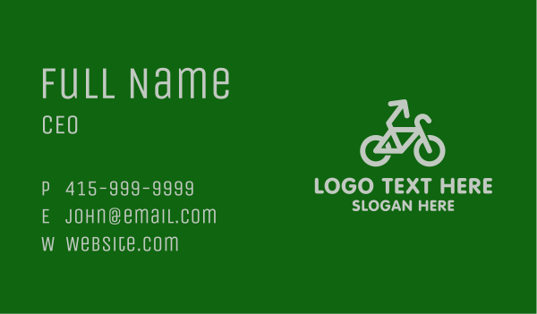 Eco Bike Arrow  Business Card Design Image Preview