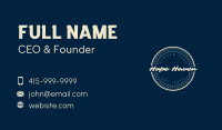 Generic Cursive Badge Business Card Image Preview