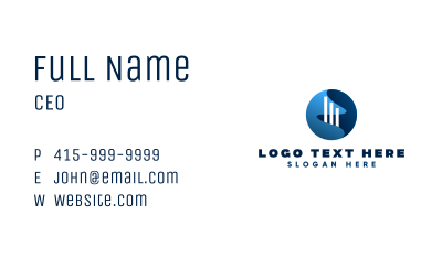 Blue Business Firm  Business Card Image Preview