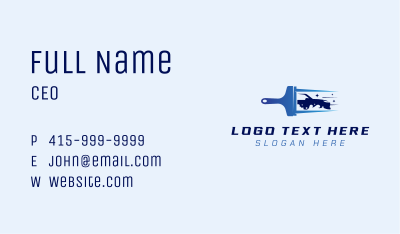 Squilgee Car Wash Business Card Image Preview