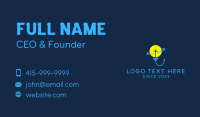 Planet Lightbulb Idea  Business Card Image Preview