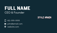 Video Game Wordmark  Business Card Image Preview