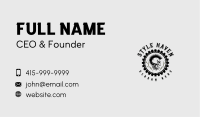 Rockstar Skull Mohawk Business Card Image Preview