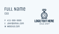Blue Vintage Watch  Business Card Image Preview