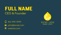 Lemon Drop Juice Business Card Image Preview