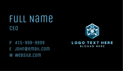 Hexagon Software Programming Business Card Image Preview