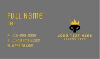 Geometric Skull King Business Card Image Preview