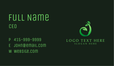 Nature Leaves Wellness  Business Card Image Preview