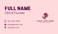 Rose Flower Store  Business Card Image Preview