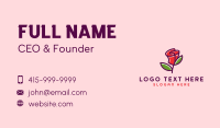 Rose Flower Store  Business Card Preview