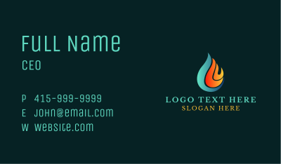 Abstract Fire Energy Business Card