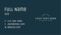 Luxury Wordmark Business Business Card Image Preview