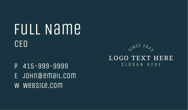 Luxury Wordmark Business Business Card Design Image Preview