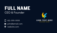 3D Lightning Power Energy Business Card Design