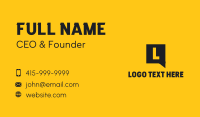 Social Chat Message Business Card Preview