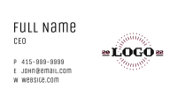 Black Rays Wordmark  Business Card Image Preview