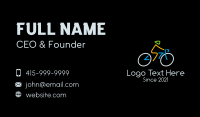 Minimalist Cyclist Athlete Business Card Design