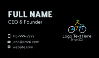 Minimalist Cyclist Athlete Business Card Image Preview