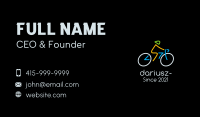Minimalist Cyclist Athlete Business Card Image Preview
