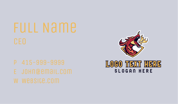 Dragon Esports Clan Business Card Design Image Preview