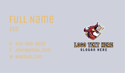 Dragon Esports Clan Business Card Image Preview