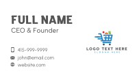 Shopping Cart Grocery Business Card Design