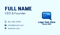 Chat Box Time Business Card Image Preview