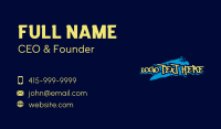 Street Art Wordmark Business Card Design