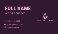 Florist Hand Rose Business Card Image Preview