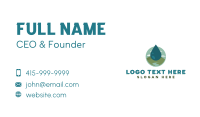 Nature Water Droplet Business Card Design