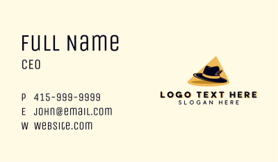Classic Hat Apparel Business Card Image Preview