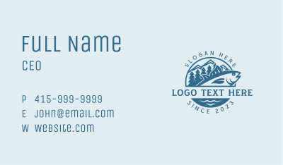 Freshwater Lake Fish  Business Card Image Preview