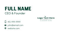 Generic Natural Wordmark Business Card Image Preview