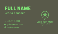 Cannabis Chat Support Business Card Design