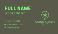 Cannabis Chat Support Business Card Image Preview