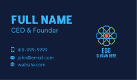 Geometric Nucleus Atom Business Card Image Preview