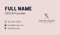 Beauty Blogger Letter X  Business Card Image Preview