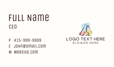 Animal Pet Grooming Business Card Image Preview