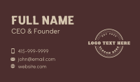 Vintage Badge Traditional Business Card Image Preview