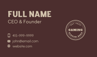Vintage Badge Traditional Business Card Image Preview
