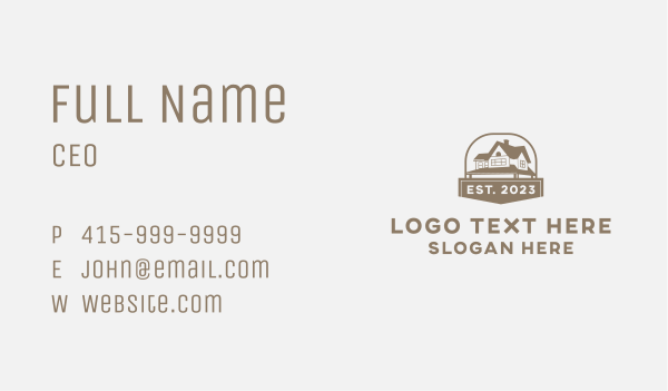 House Roofing Property Business Card Design Image Preview