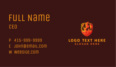 Shield Fire Security Business Card Image Preview