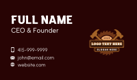 Carpentry Hammer Saw Business Card Image Preview