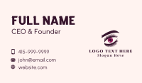 Cosmetic Eye Eyelashes Business Card Design